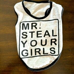 Pet Posse XS  S grey dog t-shirt tank top statement shirt